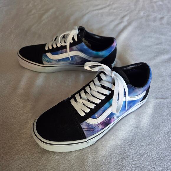 Vans Kyle Walker Blk Blue Tie Dye Suede Shoes Sneakers M6.5 W8 Galaxy - Picture 3 of 9